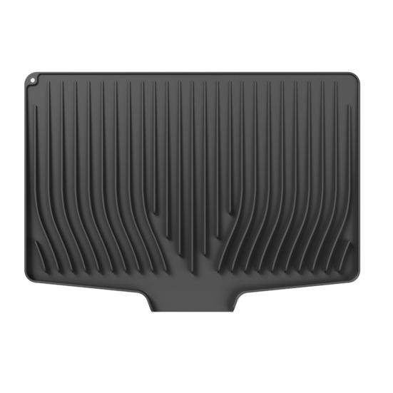 Silicone Drain Mat Heat-Resistant Sloped Design Rectangular Shape Kitchen Mat Nordic Style Dish Drying Mat