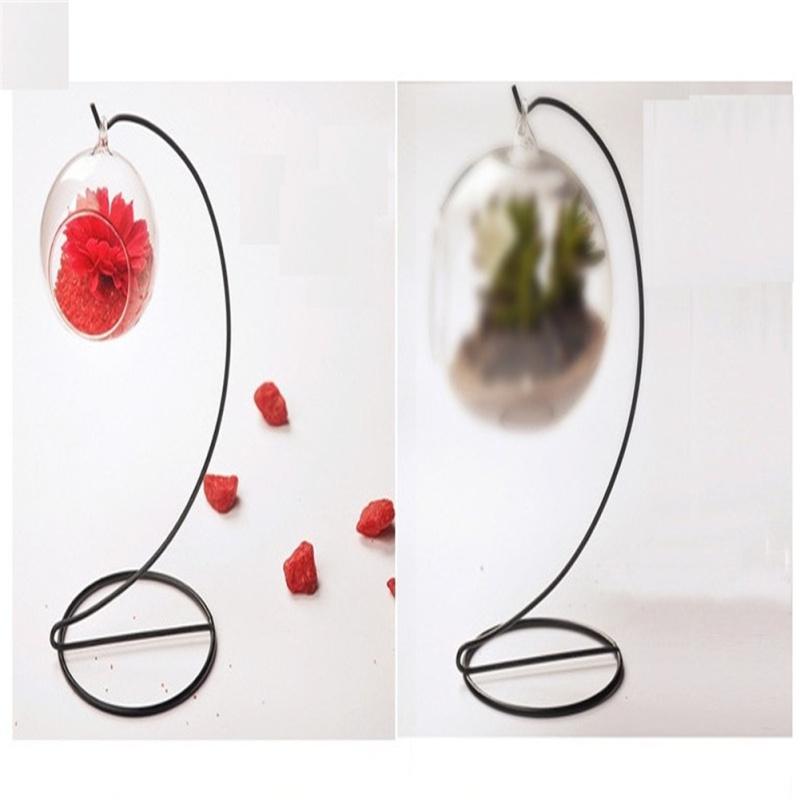 Hanging Ecological Bottle With Iron Holder Glass Vase Creative Micro Landscape Diy Gifts Home Decor