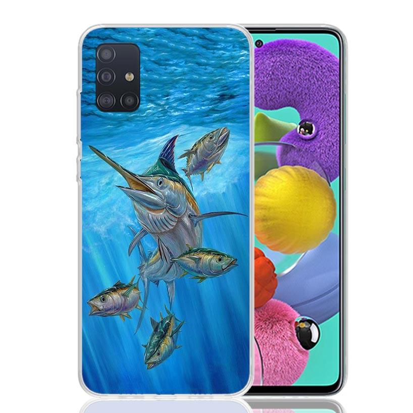 

Offshore Angling Fishing Fish Rod Phone Case For Samsung Galaxy A52 A32 A22 A12 A02S A50S A30S A51 A31 AA71 Note 20 Ultra 10 S10 Samsung S10 Plus