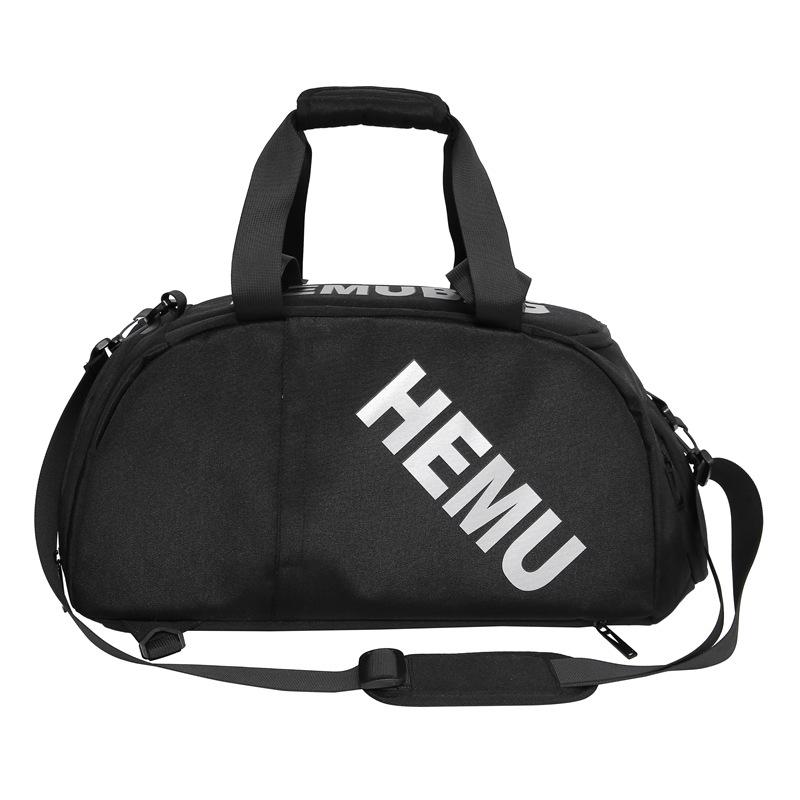 

New wet and dry separation yoga fitness bag waterproof and wear-resistant travel bag outdoor three-purpose shoulder crossbody backpack чорний