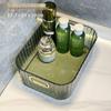 Luxury Acrylic Cosmetics & Skincare Organizer: Transparent Desktop Storage Box for Snacks, Masks, and More on Your Dressing Table.