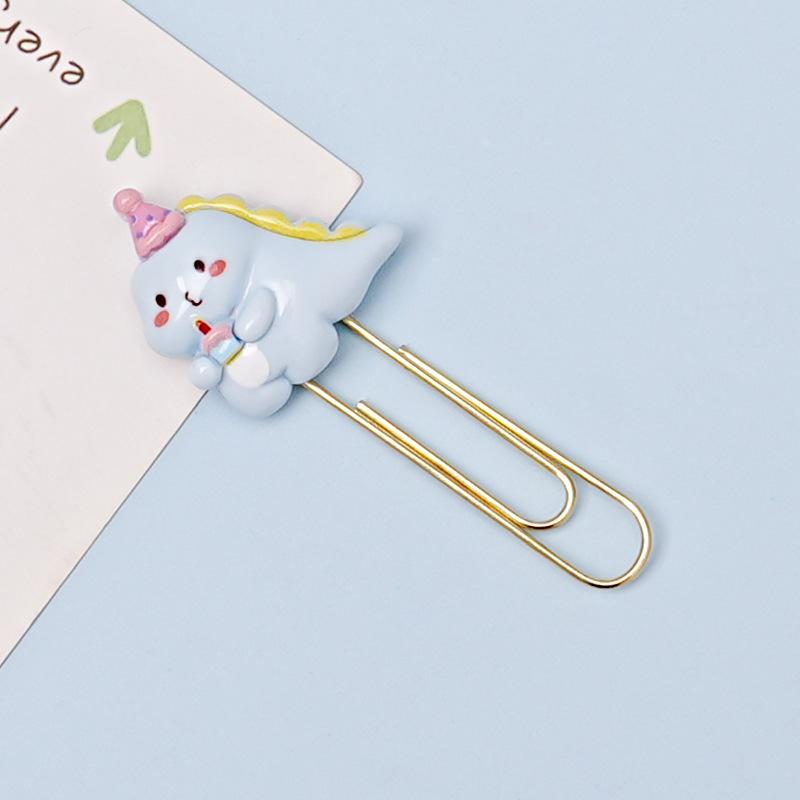 Creative Animal-Shaped Colorful Metal Paper Clip Bookmarks for Students and Office Use