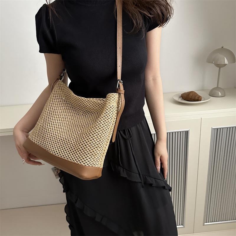 New Simple and Fashionable Shoulder Bag Casual Summer Fashion Large Capacity Simple and Fashionable Tote Bag Crossbody Bag