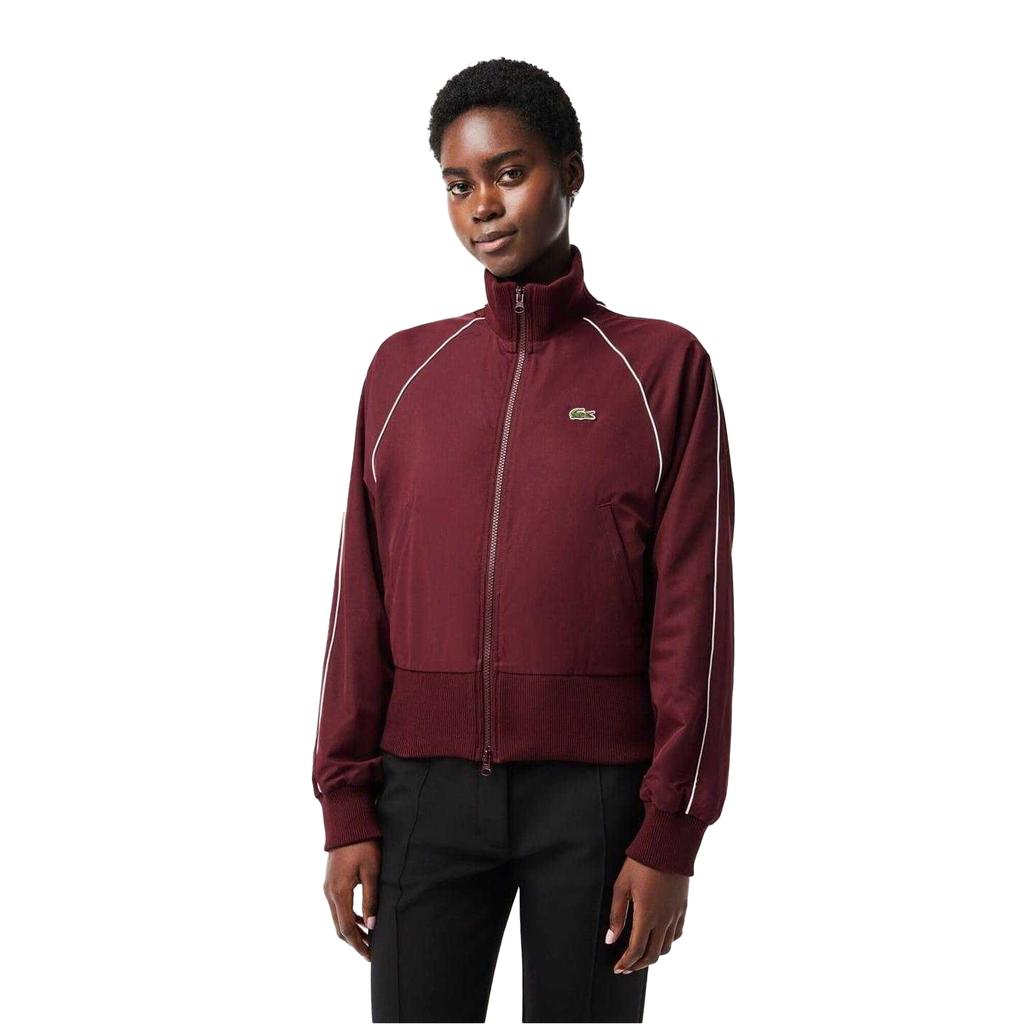 Lacoste Womens/Ladies Full Zip Athletic Track Jacket