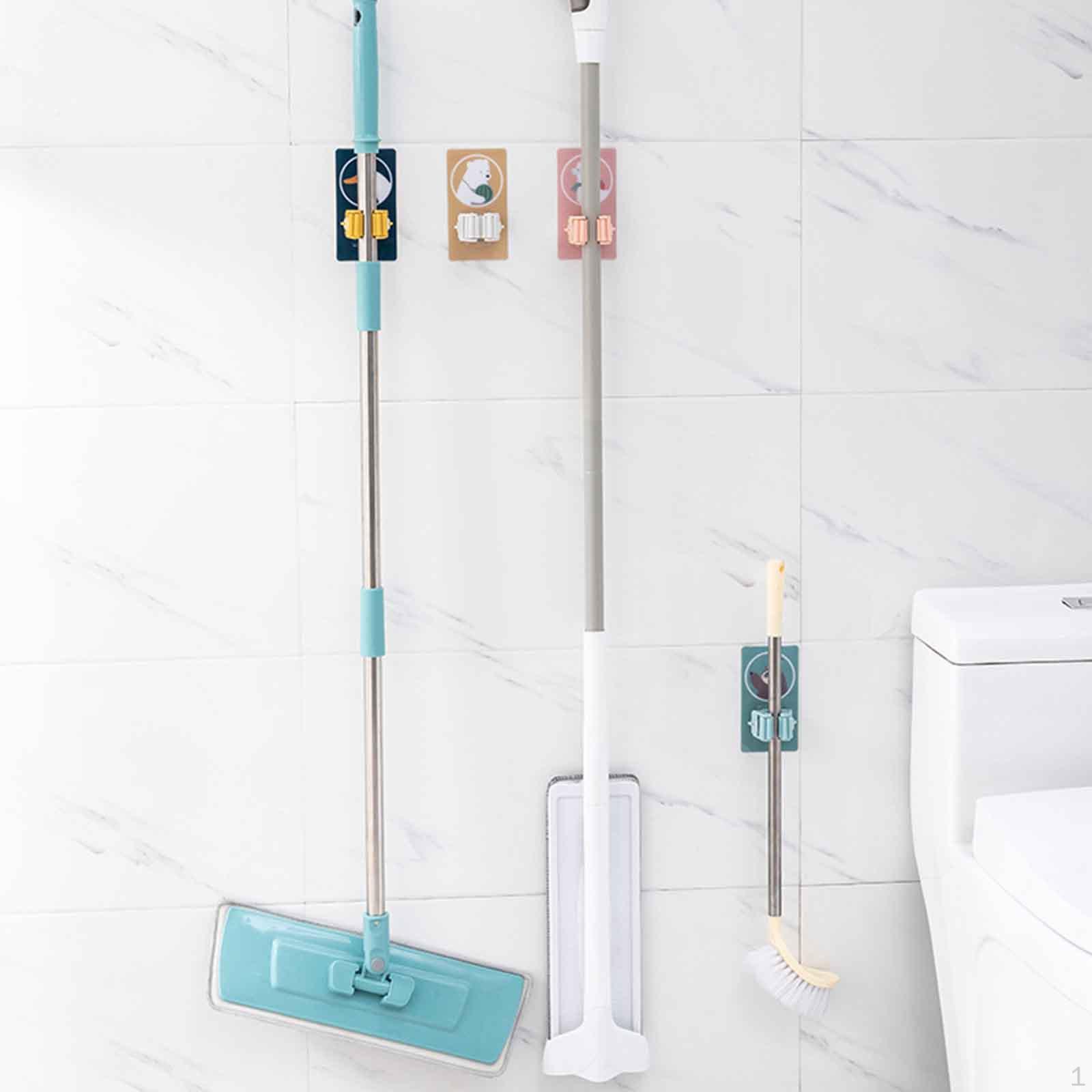 Sturdy Broom HolderWall Mount Multi-Purpose Hooksstorage RackNo Drilling Brush Hanger Hook 2 Pcs Alpaca 589₽