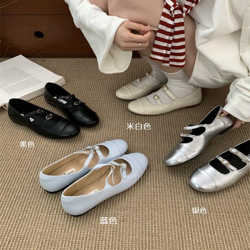 Niche Shallow Mouth Evening Breeze Single Shoes Women's New Summer Ballet Flat Grandma Shoes