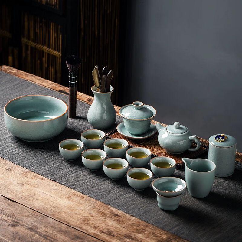 

Ice Crack Glaze Ceramic Kung Fu Tea Set