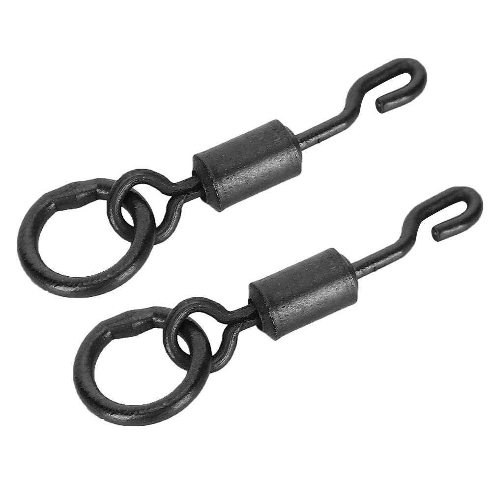 60pcs Universal Spinner Swivels Connector Single Hook Fast Change Carp Fishing Tackle Accessories