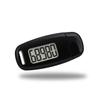 3D Sensor Pedometer Step Counting Device with Blue Backlight Clip-on Pedometer with Detachable Back