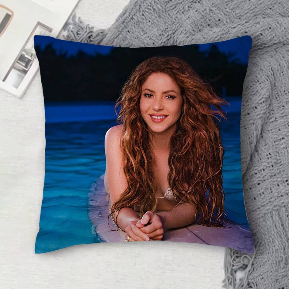 SShakira Doublesided Printed Square Decorative Cushion Cover for Sofa Living Room Home Decor