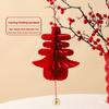 1PC New Year's Decorative Items, Origami Honeycomb Gourd Lantern Holder, Chinese Three-dimensional Spring Pendant