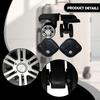 2 Pieces Luggage Suitcase Wheels Replacement Easy Installation Travel Trunk Repair