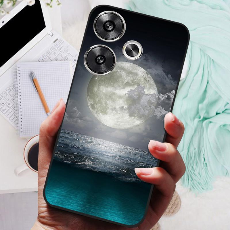 

Чехол для POCO F6 POCOF6 Черный чехол Лев Волк Силиконовый Мягкий задний чехол Для телефона Xiaomi POCO F6 POCO F 6 Защитный чехол Poco F6