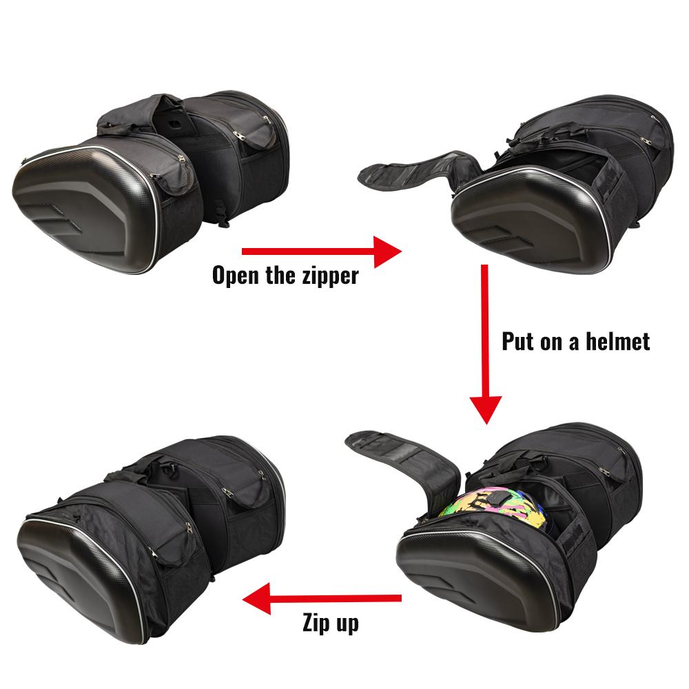 Universal Motorcycle Waterproof Racing Race Helmet Travel Bags Suitcase Saddlebags Back Seat Bag For BMW KAWASAKI YAMAHA Honda