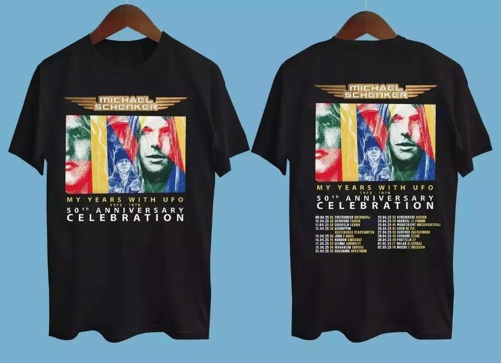 

Michael Schenker My Years with UFO 2025 Tour Black All Size T-Shirt Unisex T-Shirt XXL