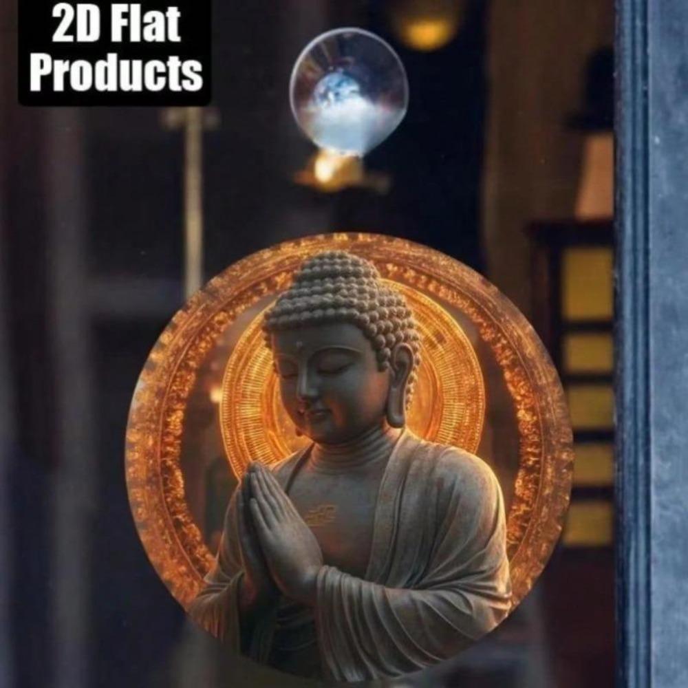 Metal Wall Art Buddhist Canvas Glowing Wood Print Meditation Decor