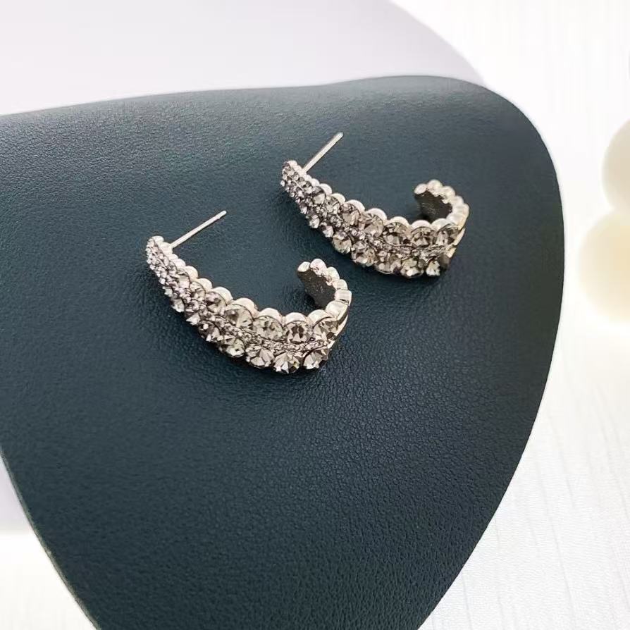 Sparkling Zircon Earrings Geometric Chandelier Dangle Earrings for Daily or Party Women