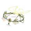 Headpiece Elf Garland Artificial Floral Rhinestone Decoration Flower Vines Crown Bride Hairstyles Princess Headdress Women