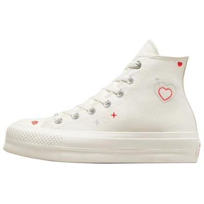 Zapatillas Chuck Taylor All Star Lift Platform High Y2K Heart Mujer Crema Egret Fever-Dream A09114C