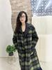 2025 Reversible Plaid Cashmere Wool Overcoat: Light Luxury High-End Fashion