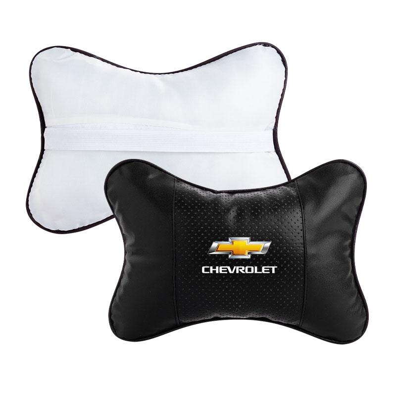 1/2Pcs Car Seat Headrest Auto Logo Neck Pillow for Chevrolet Spark Captiva Cruze Tracker Orlando Trax Epica Nubira Malibu Optra
