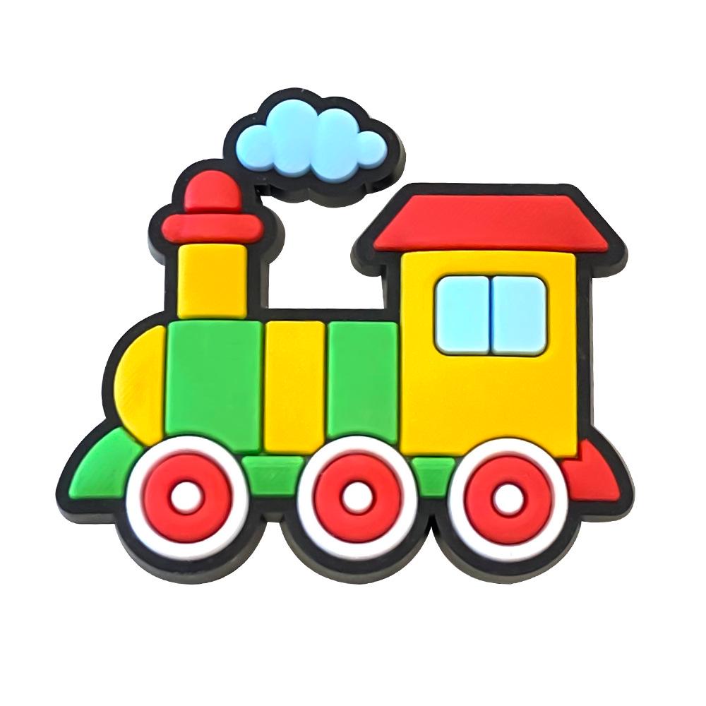 Cartoon Train Charms DIY PVC Shoe Decorations