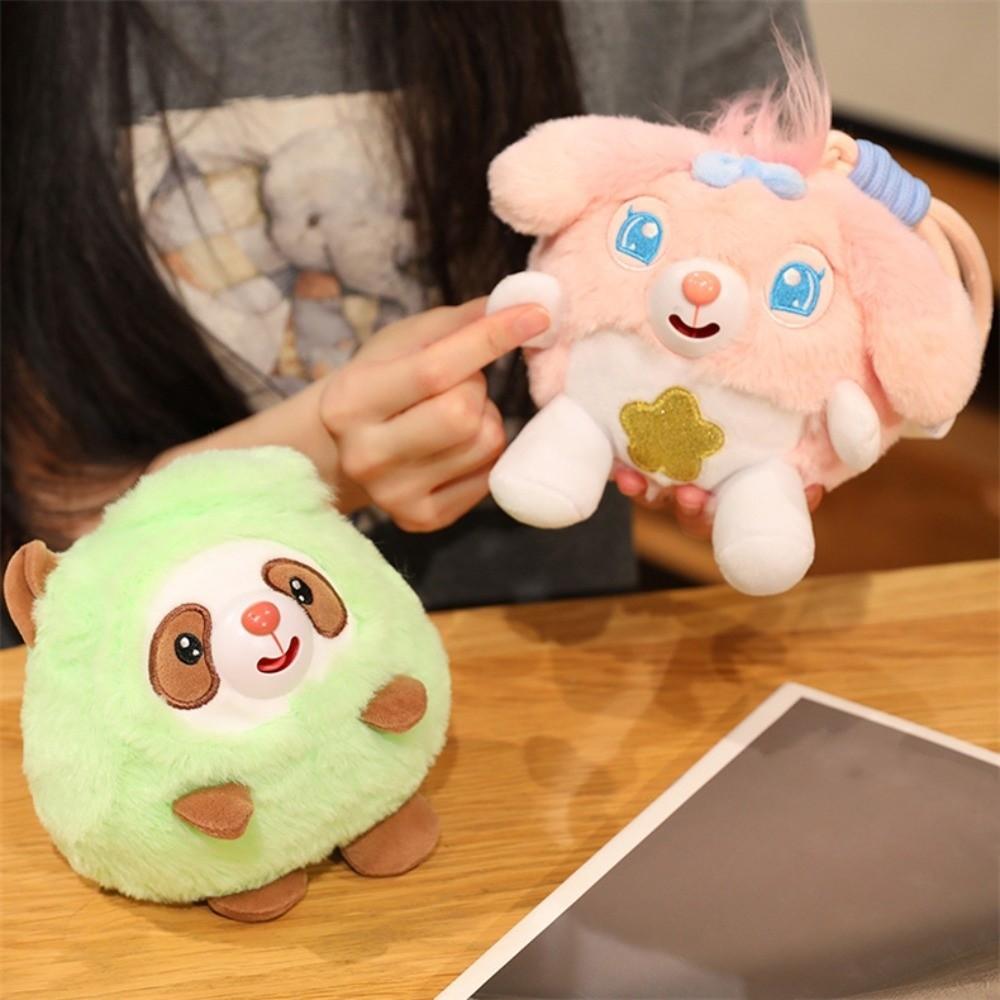 With Sound Animal Plush Pendant Stick Out Tongue Plush Doll Keychain Bag Pendant
