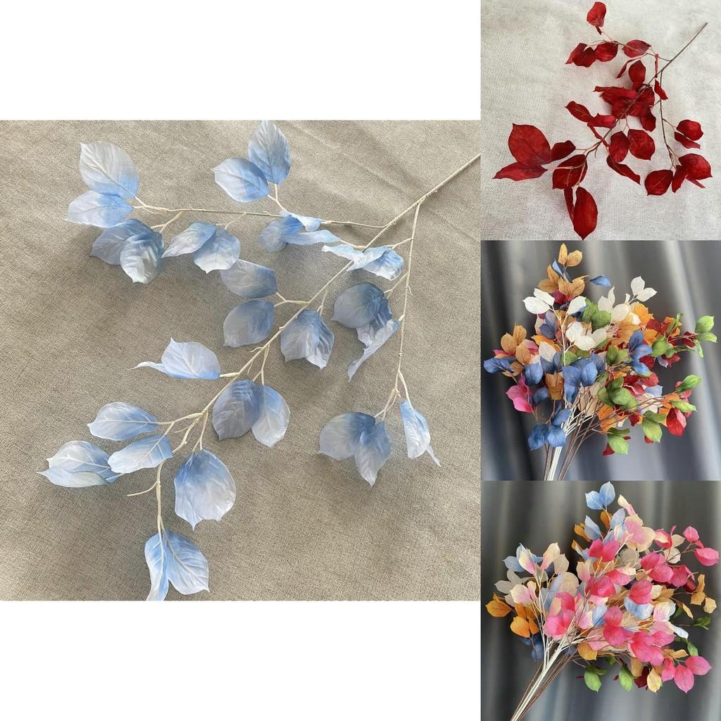 Faux Kapok Leaves For Home Decor Photography Props Indoor Outdoor Staging