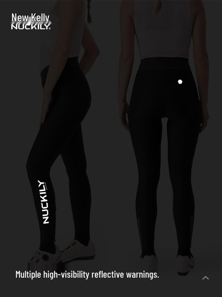 NUCKILY Women's Winter Fleece Cycling Pants