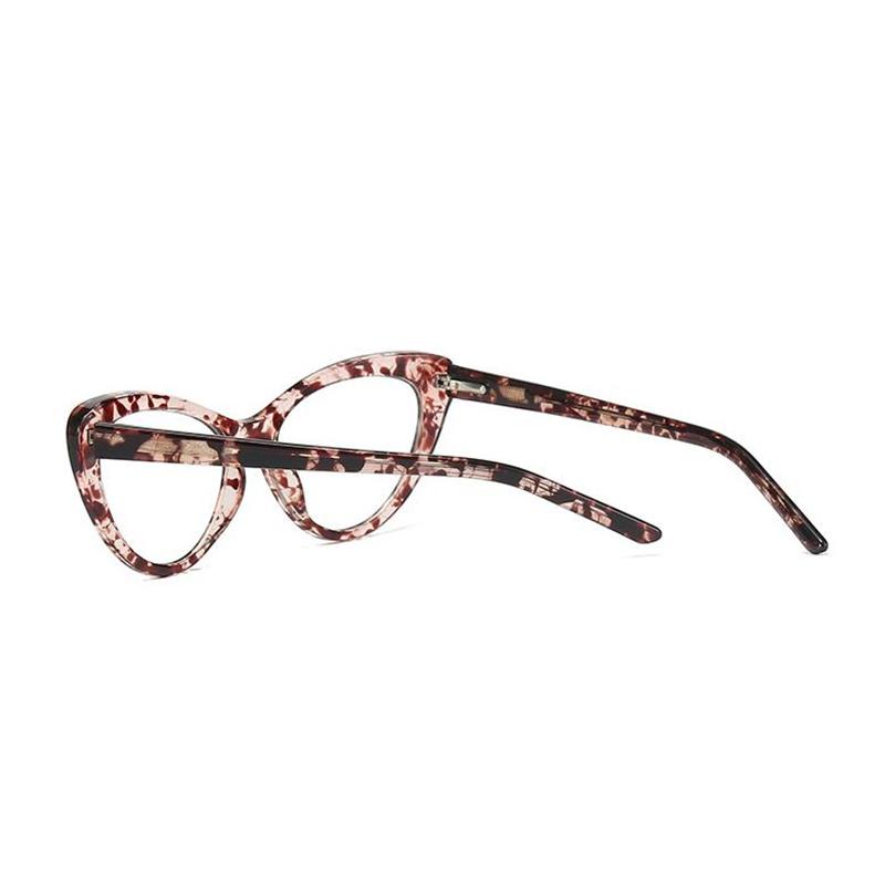 0 -0.5 -0.75 To -6.0 Spring Hinge Cat Eye Nearsighted Glasses For Women TR90 Anti Blue Rays Hyperopia Eyeglasses +0.5 To +4.0