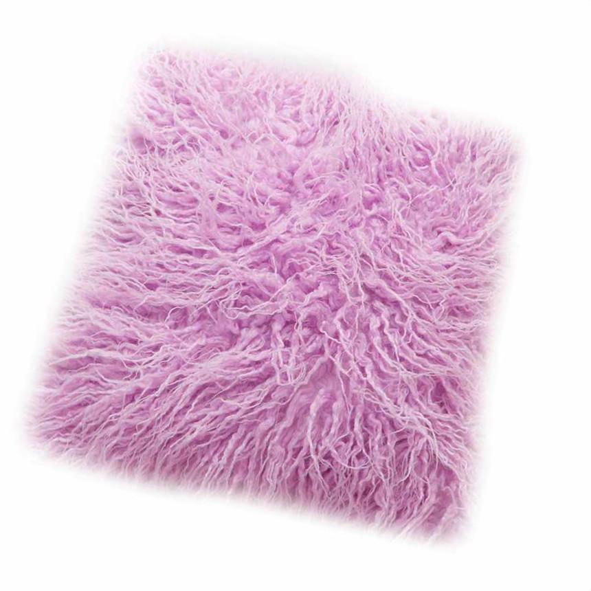 Fluffy Plush Pillow Cases Luxury Sofa Car Waist Throw Cushion Cover Home Decor