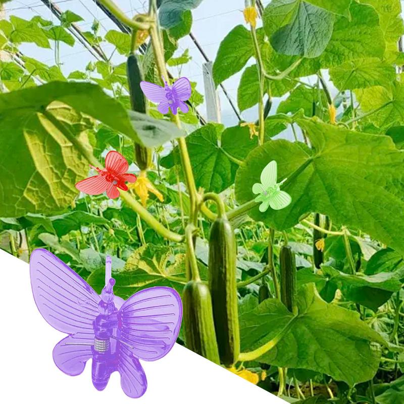 

Orchid Clips Butterfly Reusable Garden Clips Flower Vine Clips 50X Flower Vine Clips For Supporting Stems Vines Stalks Climbing серый