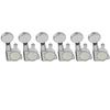 Wilkinson E-Z-LOK 6-Piece Mini Oval Button Tuners for Fender Strat/Telecaster Electric Guitars, Chrome