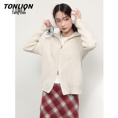 TonLion Women's Faux Cashmere Knit Cardigan