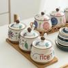 Japanese Ceramic Seasoning Jar Set