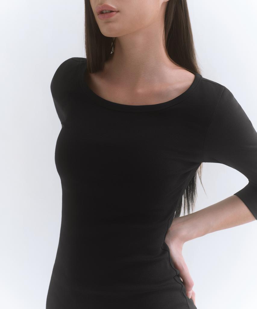 MUSINSA STANDARD WOMAN Women'S Jersey Mini Dress [Black]