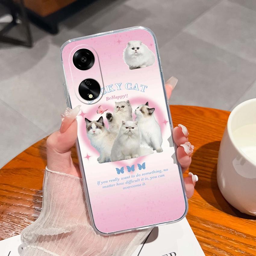 For Oppo A1 A11 A12 A15 A17K Luxury Transparent Lens Protection Cases Mysterious Whale Pattern Shockproof Protective Back Cover Shell For Oppo Housing
