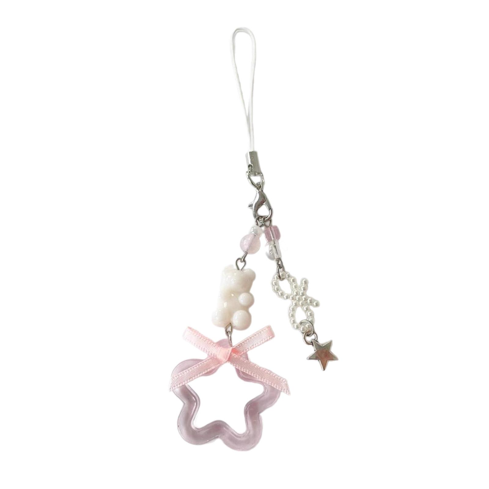 Милый брелок в форме сердца с бантом — фото 14