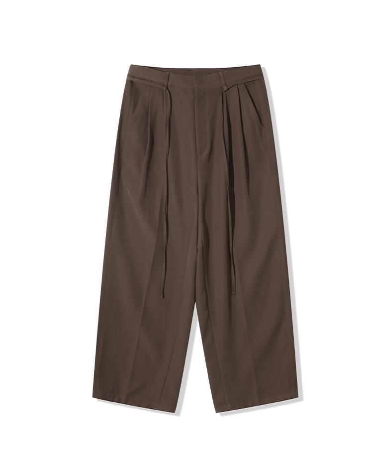 Mugeon Rope Wide Oriental Slacks _ Black