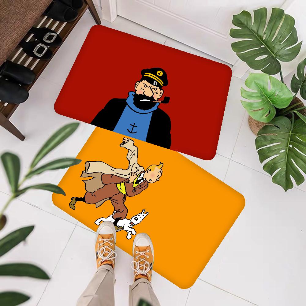 Tintins Room Mats Nordic Style Home Doormat Bathroom-Toilet Mats Bedroom Hotel Decor Mat