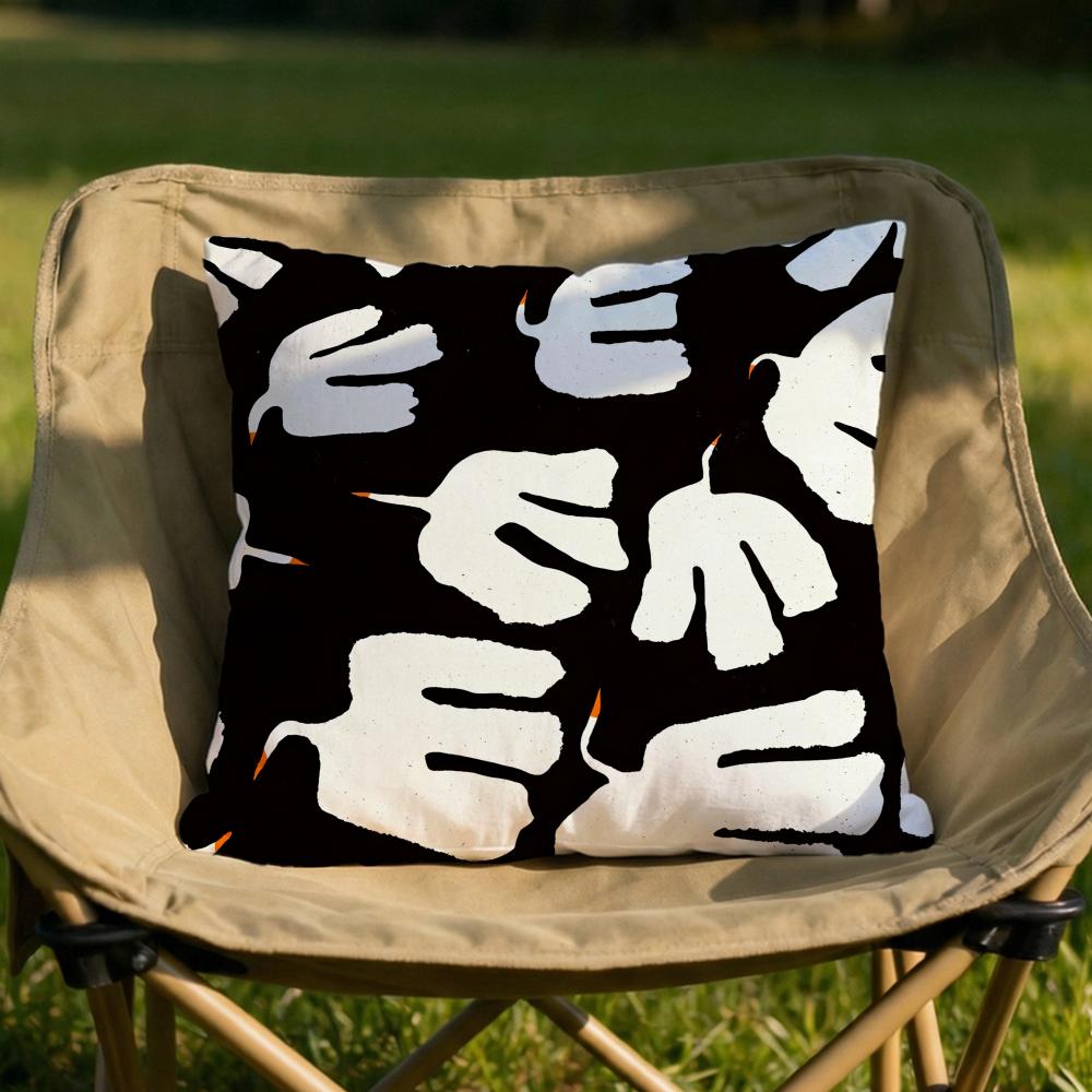 Art abstract illustration Cushion Cover Soft Reversible Durable Pillow Cover MultiScene Use for Home Car Daily Comfort