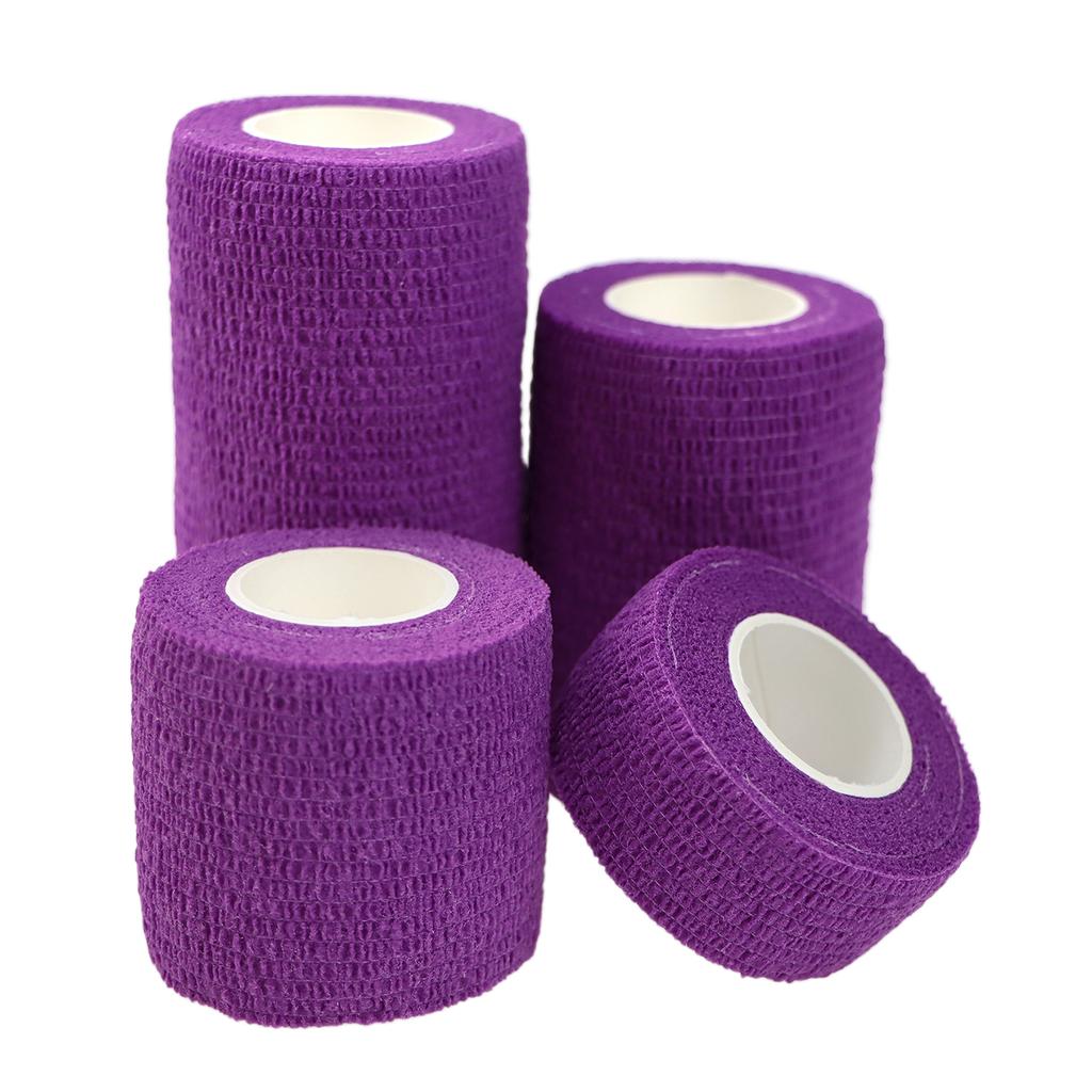 24 Pieces Elastic Bandage Tapes Athletic Tape Elastoplast Sports Recovery Strapping Gym Waterproof Muscle Relief Finger Ankle