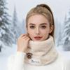 Autumn and Winter Thickened Fleece Plush Neck Warmer for Men and Women Cold Proof Full Face Riding Mask Christmas Gift