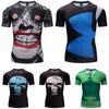 Costume Superhero Tshirt Short Sleeve Slim Fit Shirt Athletic Cycling Jersey