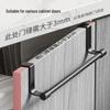 Stainless Steel Multi-Purpose Over-the-Door Towel Rack and Dishcloth Hanger