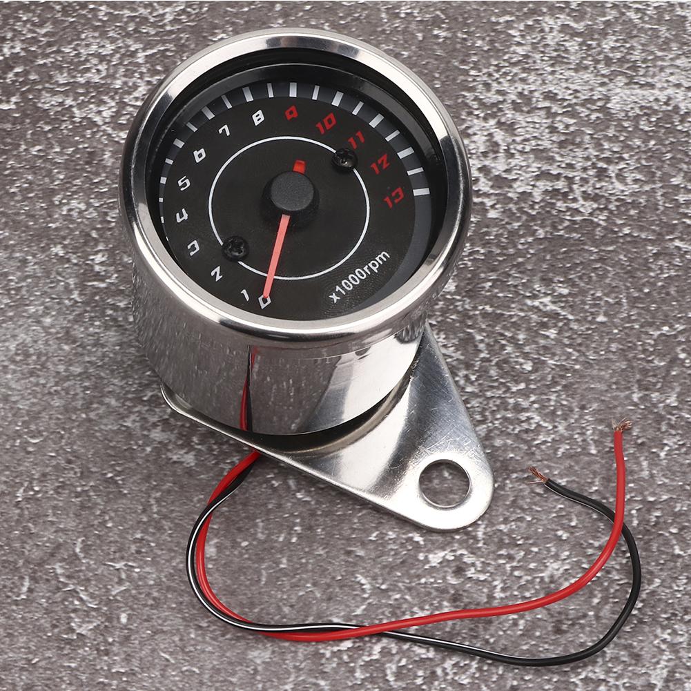 Motorcycle Backlight Tachometer Meter Aluminum Gauge Replacement