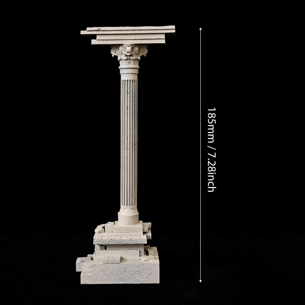 Small Aquarium Hideout Rocks Resin Roman Column Ornament for Fish Tank Decoration Underwater Scene