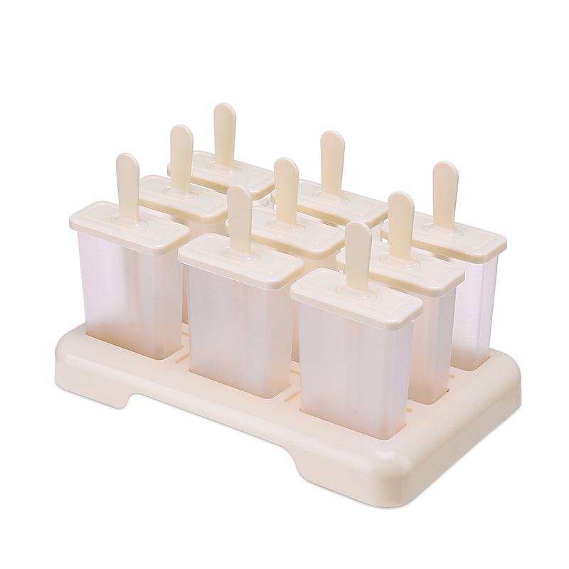 Ice Cream Popsicle Mold DIY Ice Cream Machine Homemade Ice Box with Plastic Stick Ice-lolly Mold Ice Cube Tray Kitchen Gadgets