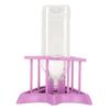 Automatic Reptile Water Feeder Safe Purple Fence Reptile Water Drinker Dispenser with Bottle for   Reptile Supplies