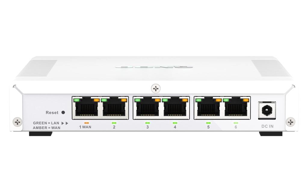 QNAP Enterprise router with 6 ports QHORA-321 SD-WAN 2.5GbE